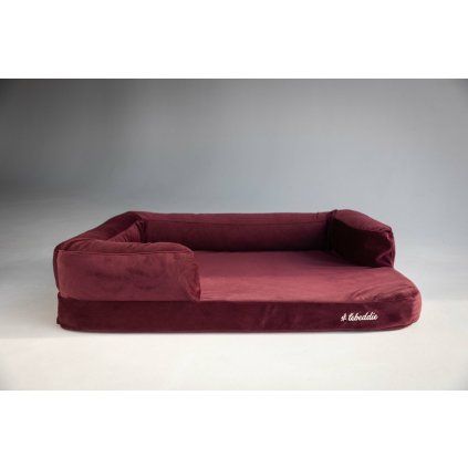 dog bed velvet wine color lebeddie S3A0dog bed velvet wine color lebeddie 8dog bed velvet wine color lebeddie min scaled (1)