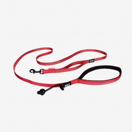 EZYDOG vodítko SOFT TRAINER LITE TRAFFIC CONTROL - 180 cm červené